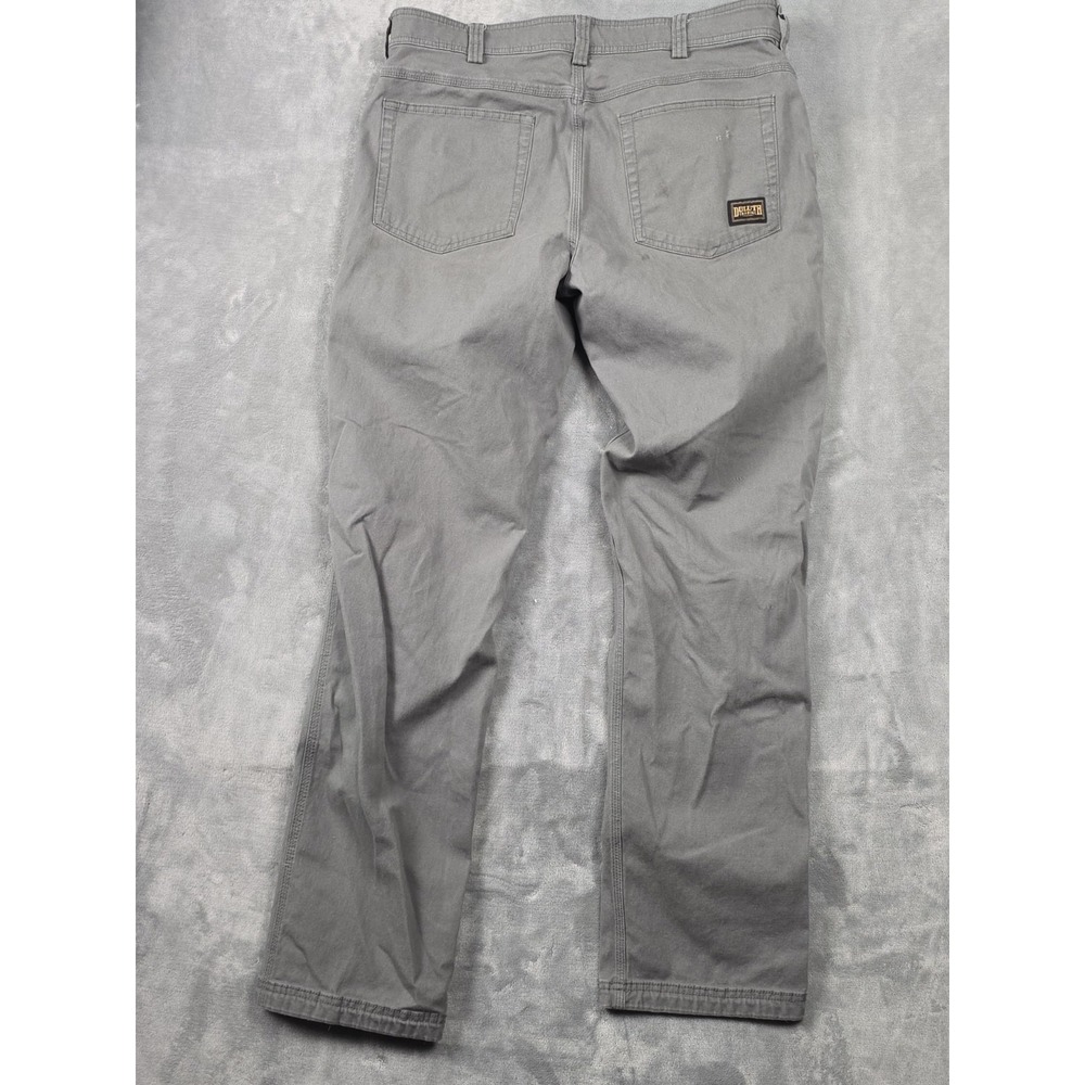 Duluth Trading Co Men's Canvas Pants Size 36x34 Gray Flex Fire Hose Workwear - Picture 5 of 7
